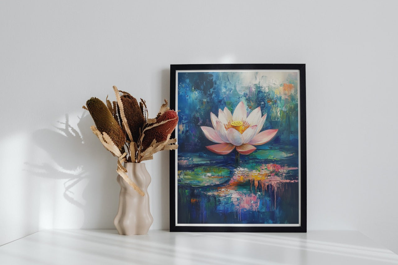 Abstract Bloom: Lotus in Motion
