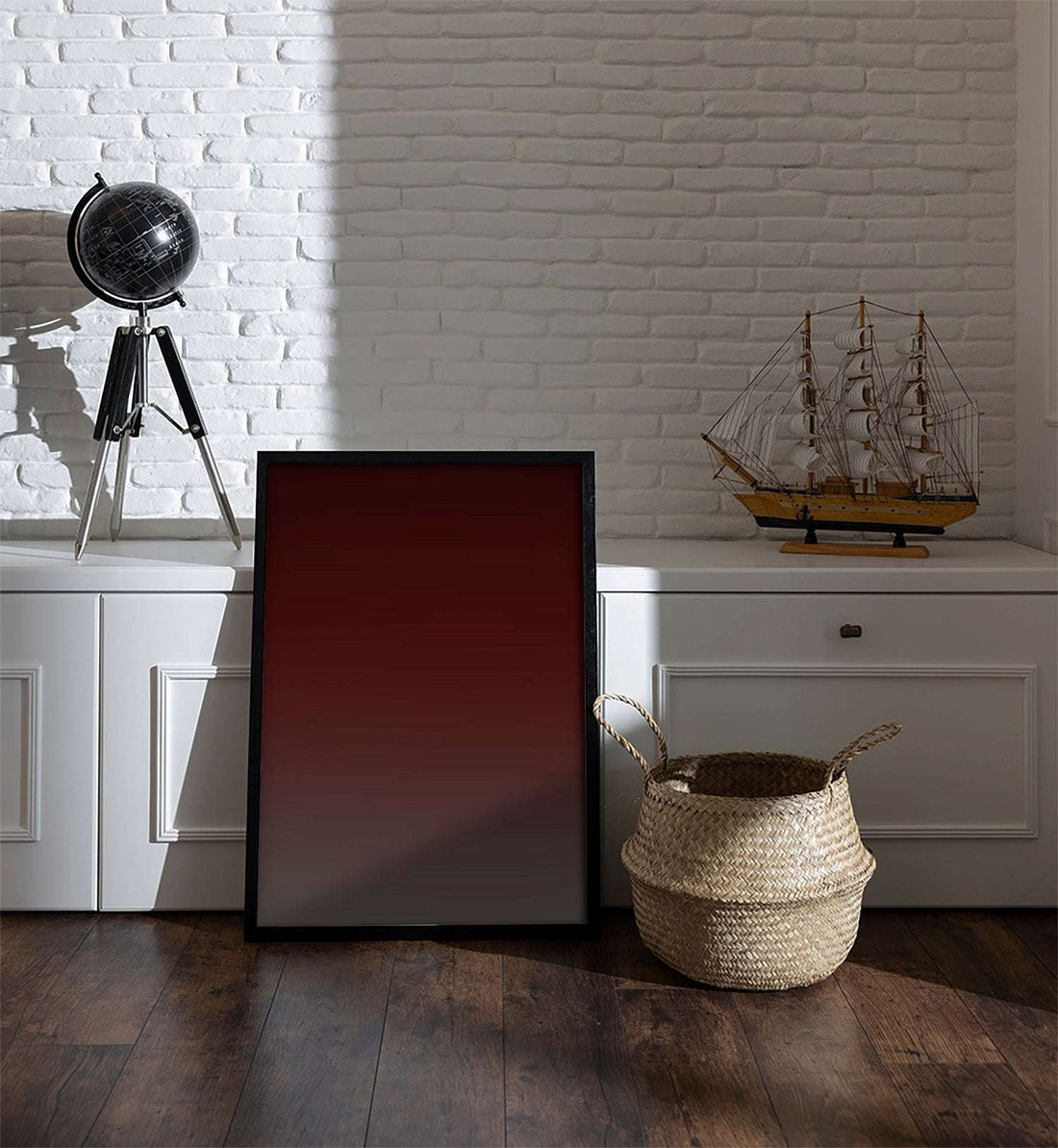 Maroon Depth: Dark Brown Gradient
