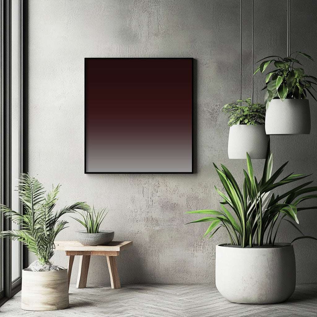 Sleek Border: Dark Brown and Burgundy Gradient